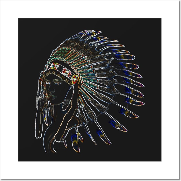 Indians Girl Wall Art by hottehue